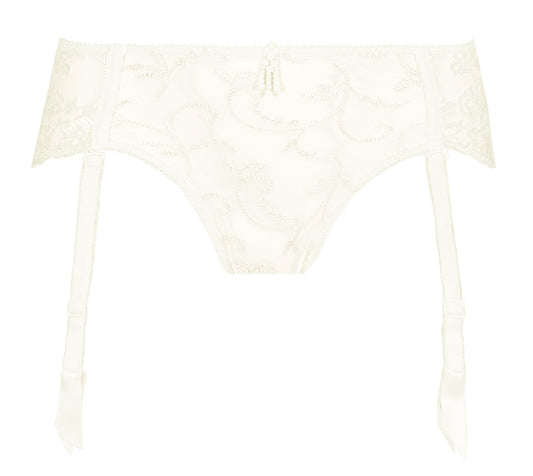 Empreinte: Naturel Ginger Full Brief with Suspender Belt