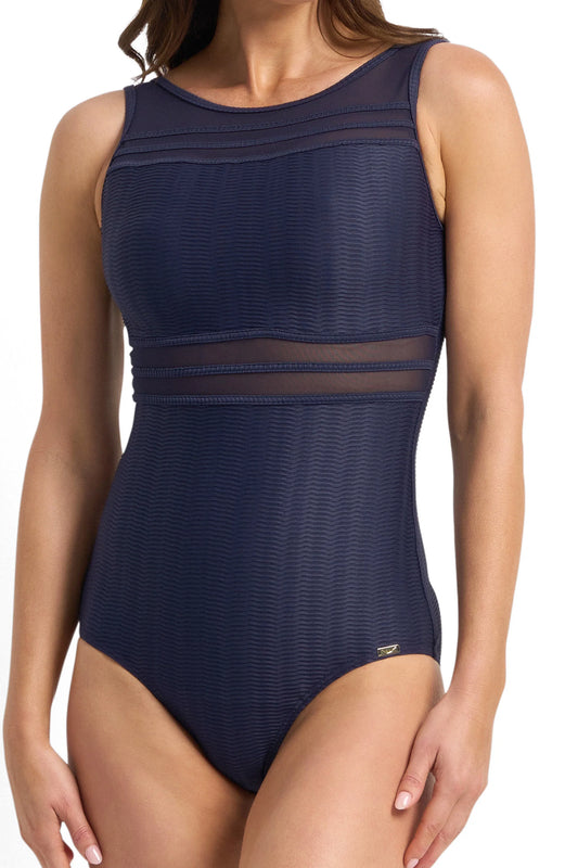 Jantzen: Sky High Mesh High Neck 1PC Bather