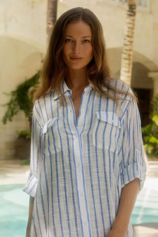 Jantzen: Echo Button Through Shirt