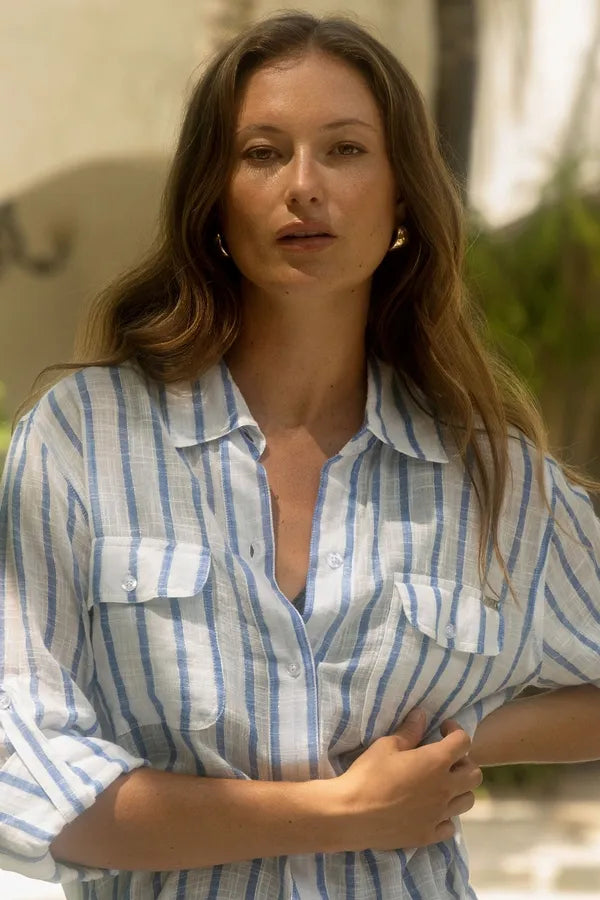 Jantzen: Echo Button Through Shirt