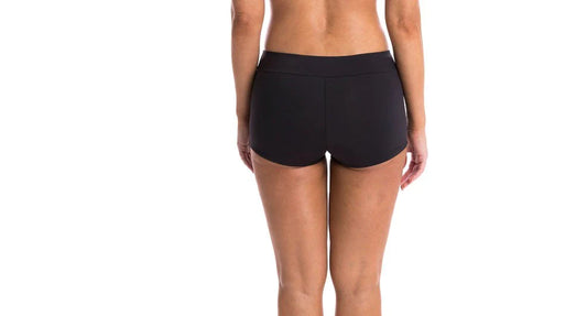 Togs: Solid Black Boyleg Pants - Short