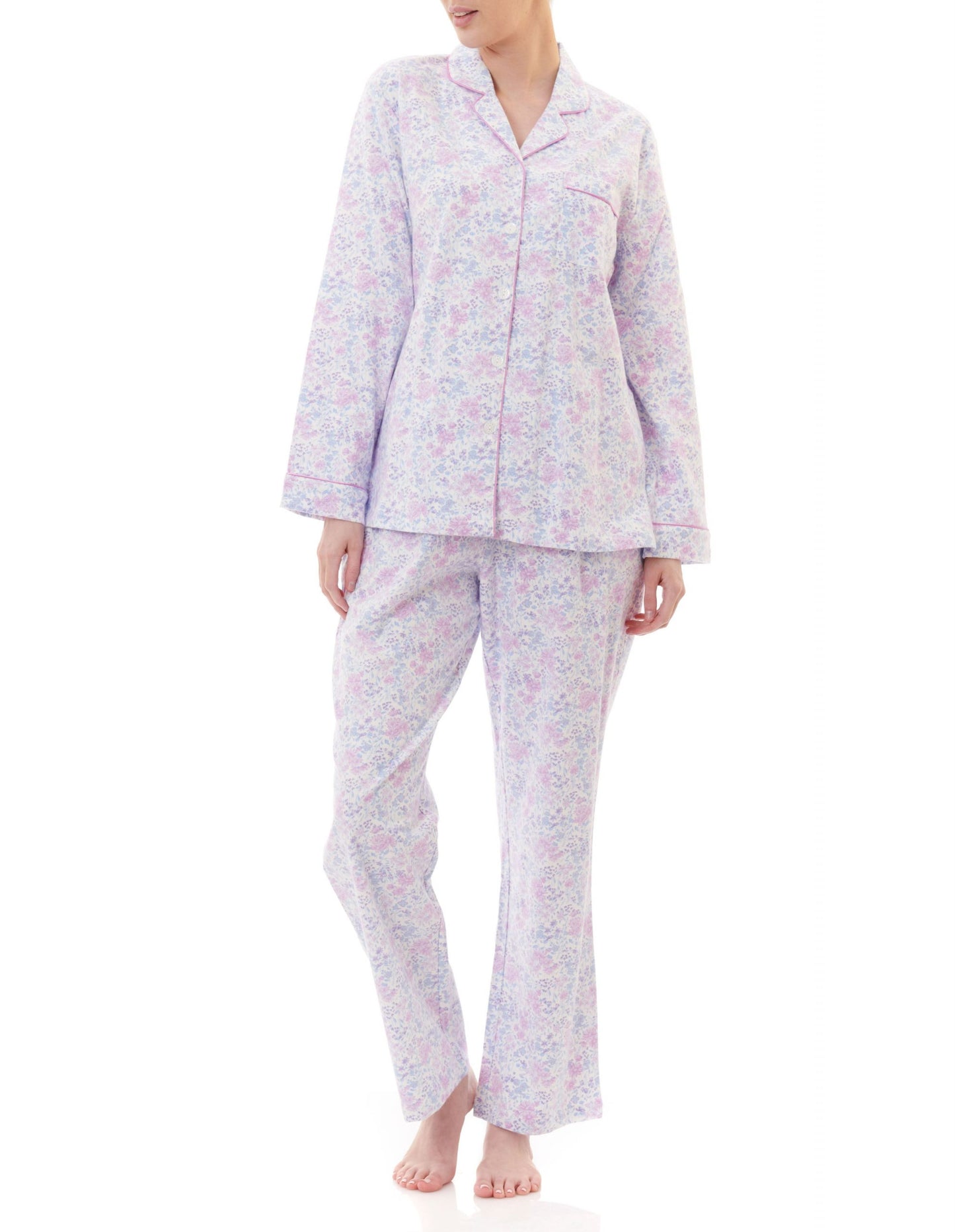 Givoni: Long Pyjama with Full Button Front Opening. 'Kitty'