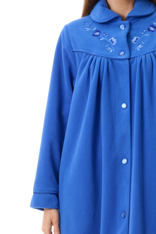 Givoni: High Pile Mid Button Front Gown