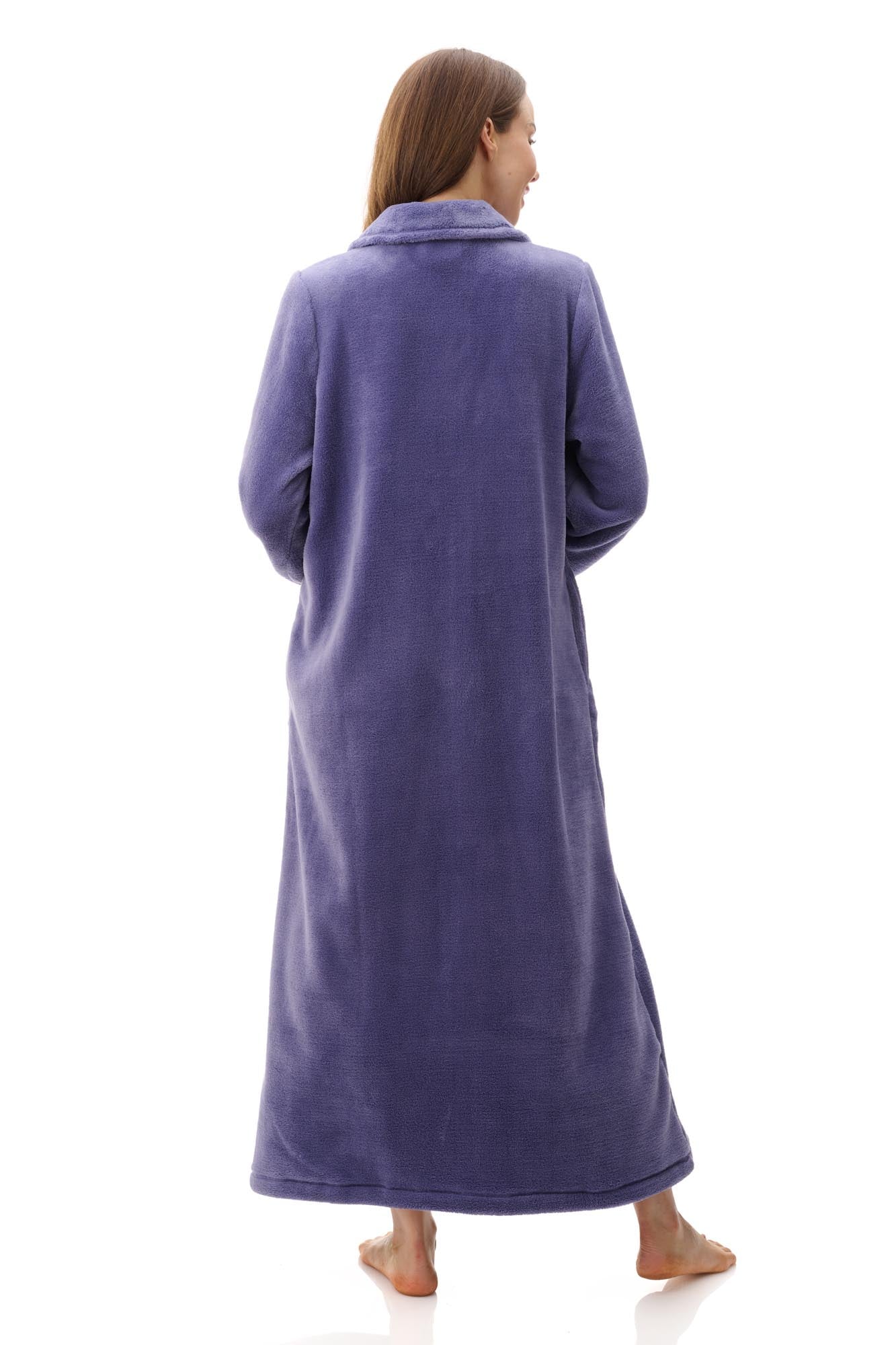 Givoni: LUX Polar Long Length Gown. Full button Front Opening.