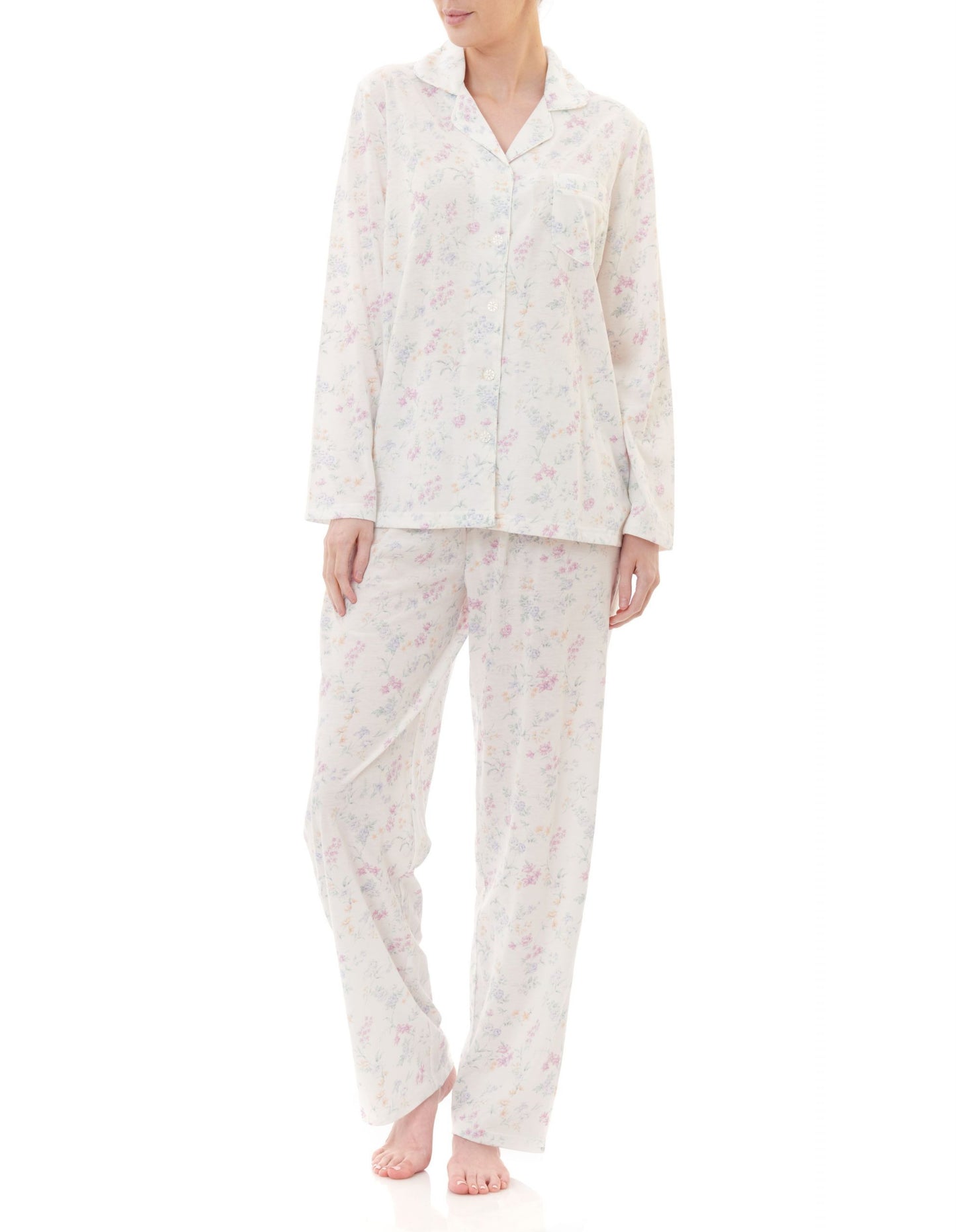 Givoni: Long Pyjama Long Sleeves. Full Front Button Opening 'Alison'