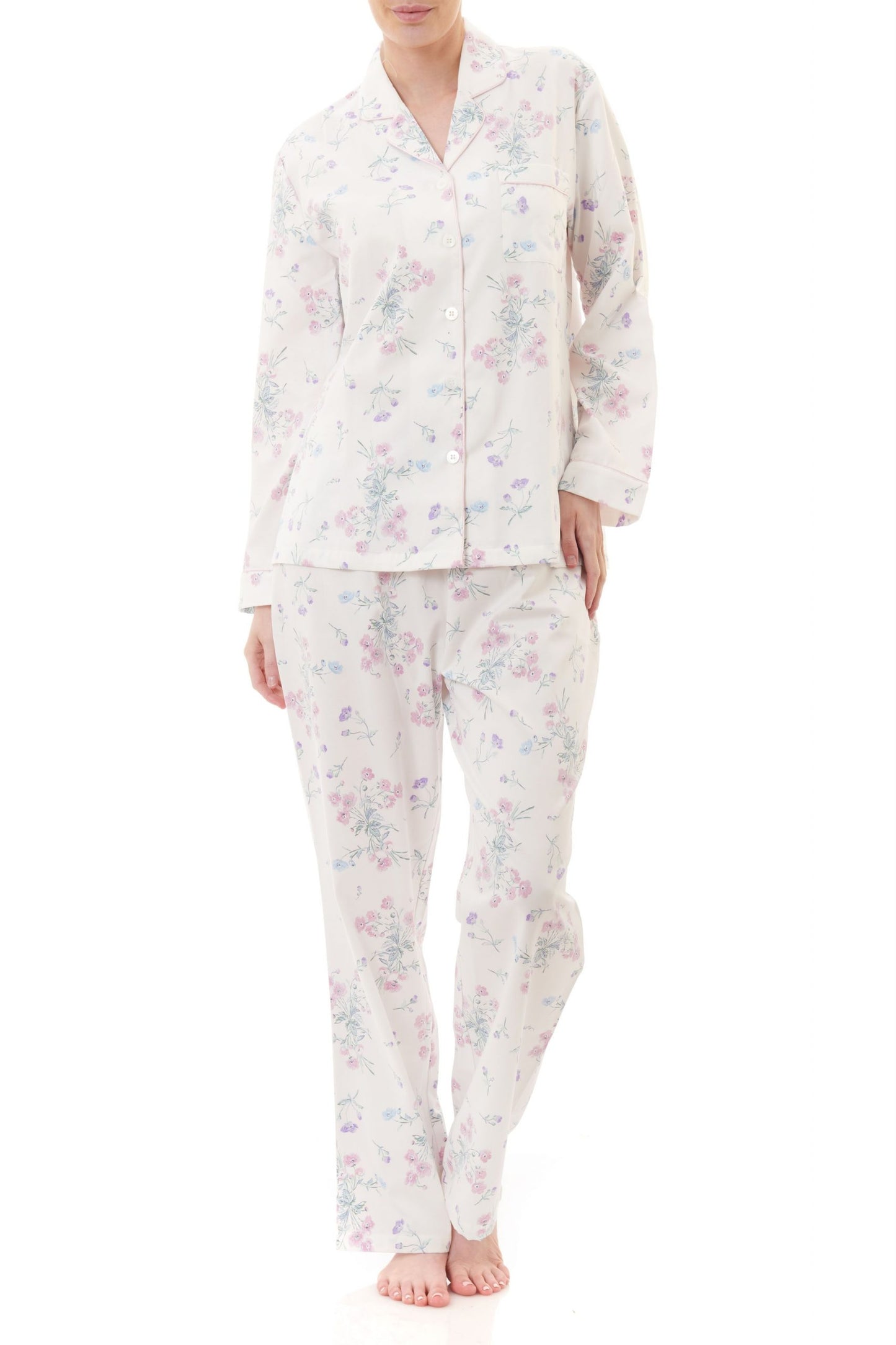 Givoni: Long Pyjama. Full Button Front Opening. 'Vera'