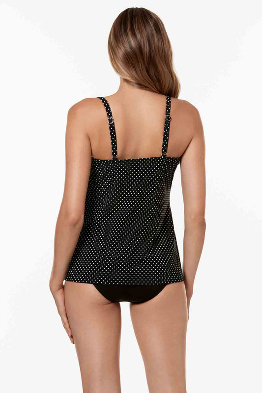Miraclesuit: Pin Point Love Knot Tankini Top