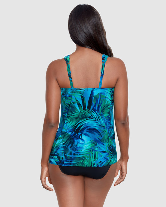 Miraclesuit: Palm Reeder Dazzle Tankini Top