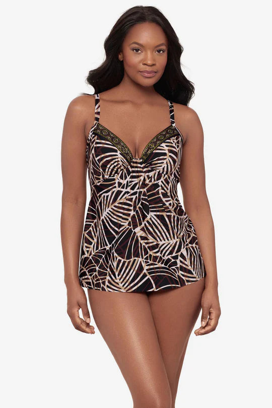 Miraclesuit: Marina Tankini Top in Let's Be Fronds