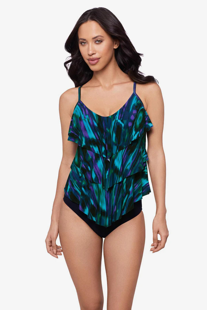 Miraclesuit: Rita Tankini Top in Rainfall