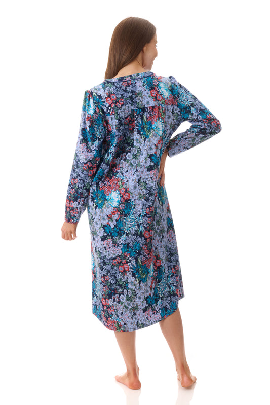 GIVONI: FL Frida Print Mid Length Nightie
