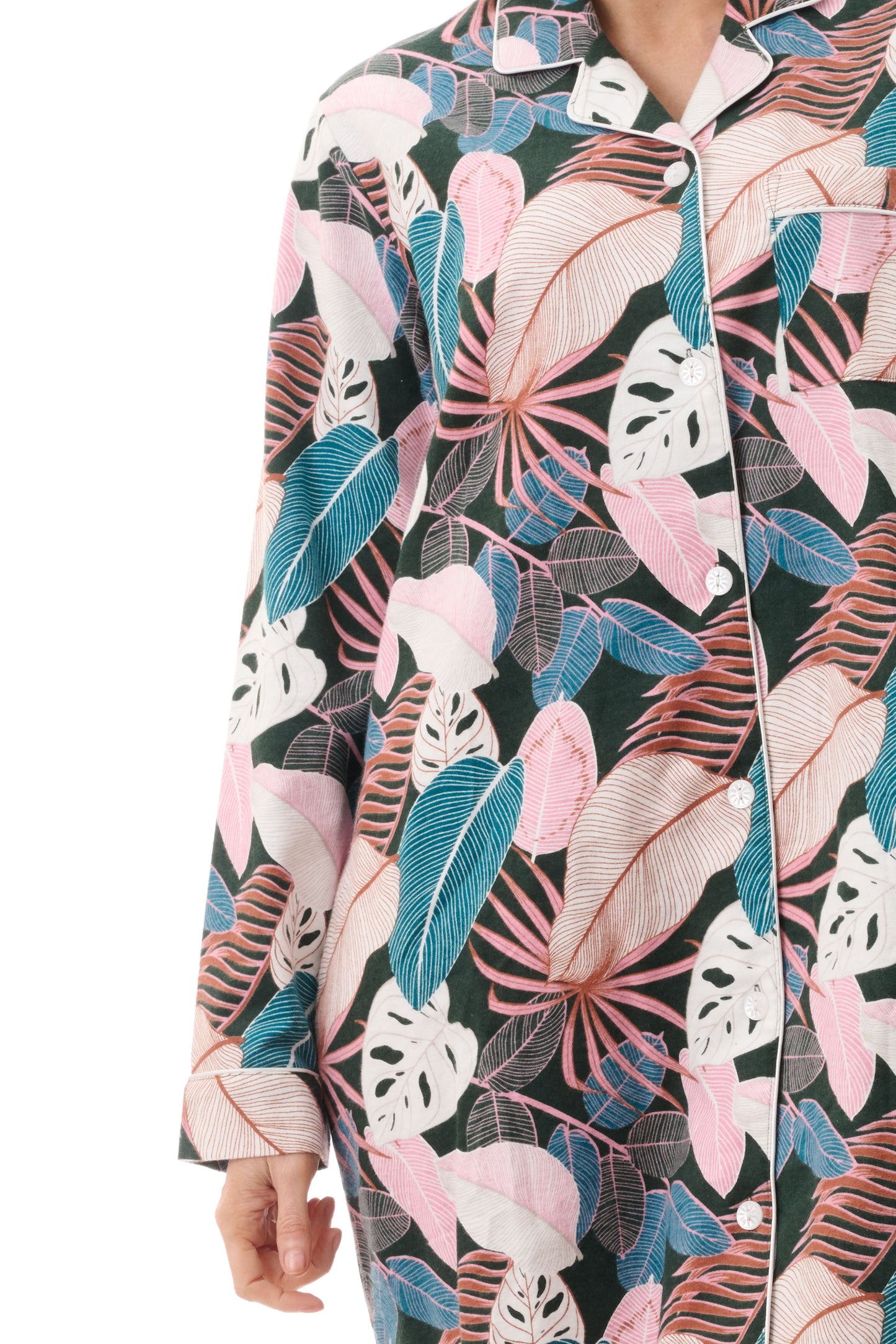GIVONI: FL Lulu Print Short Sleepshirt