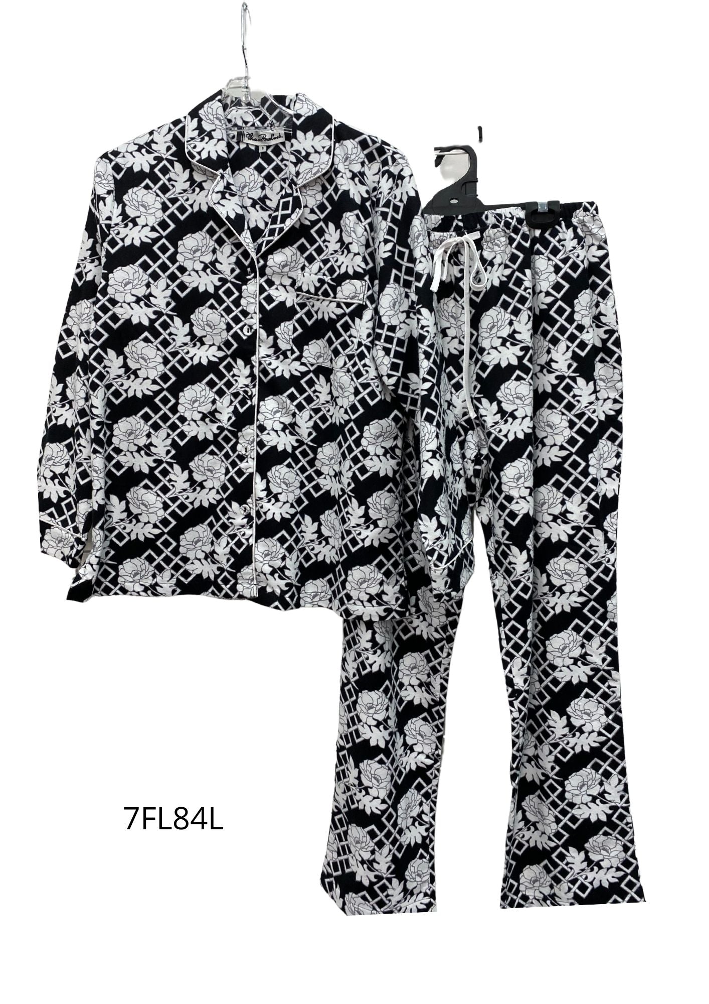 Givoni: Florence Broadhurst Pyjama Floral Trellis Flannelette