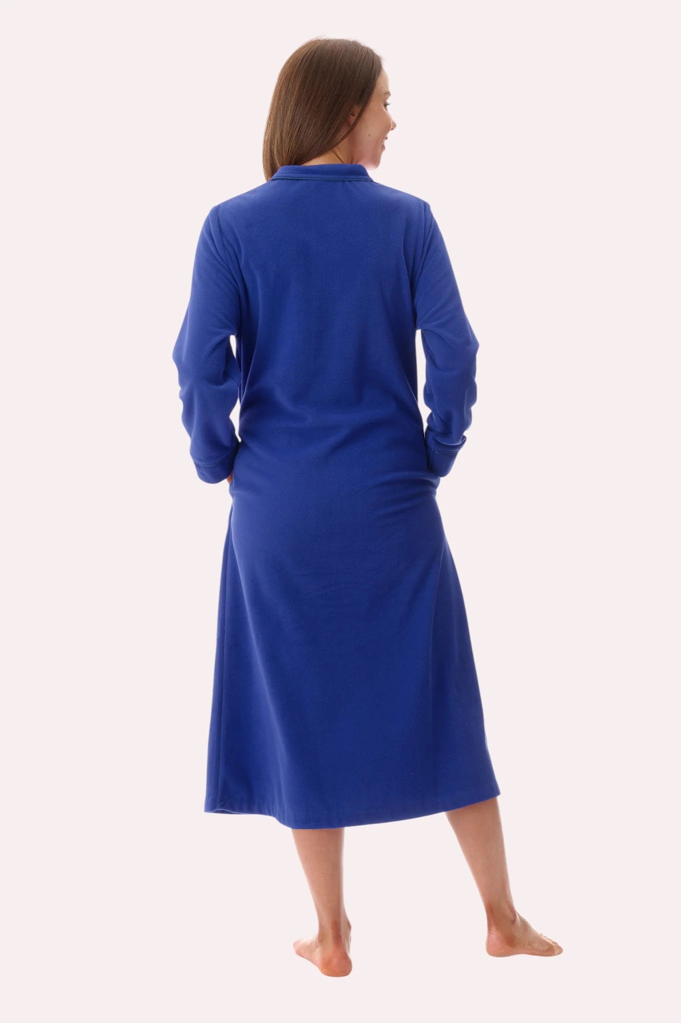 GIVONI GB Mid Length Button Dressing Gown