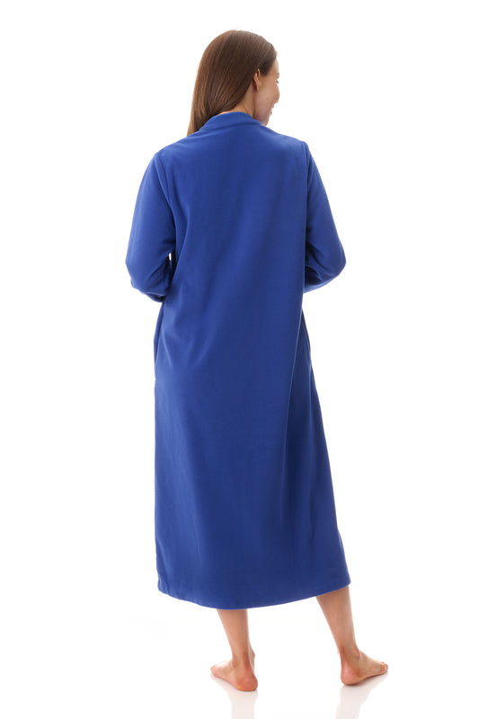 Givoni: High Pile Long Zip Front Gown