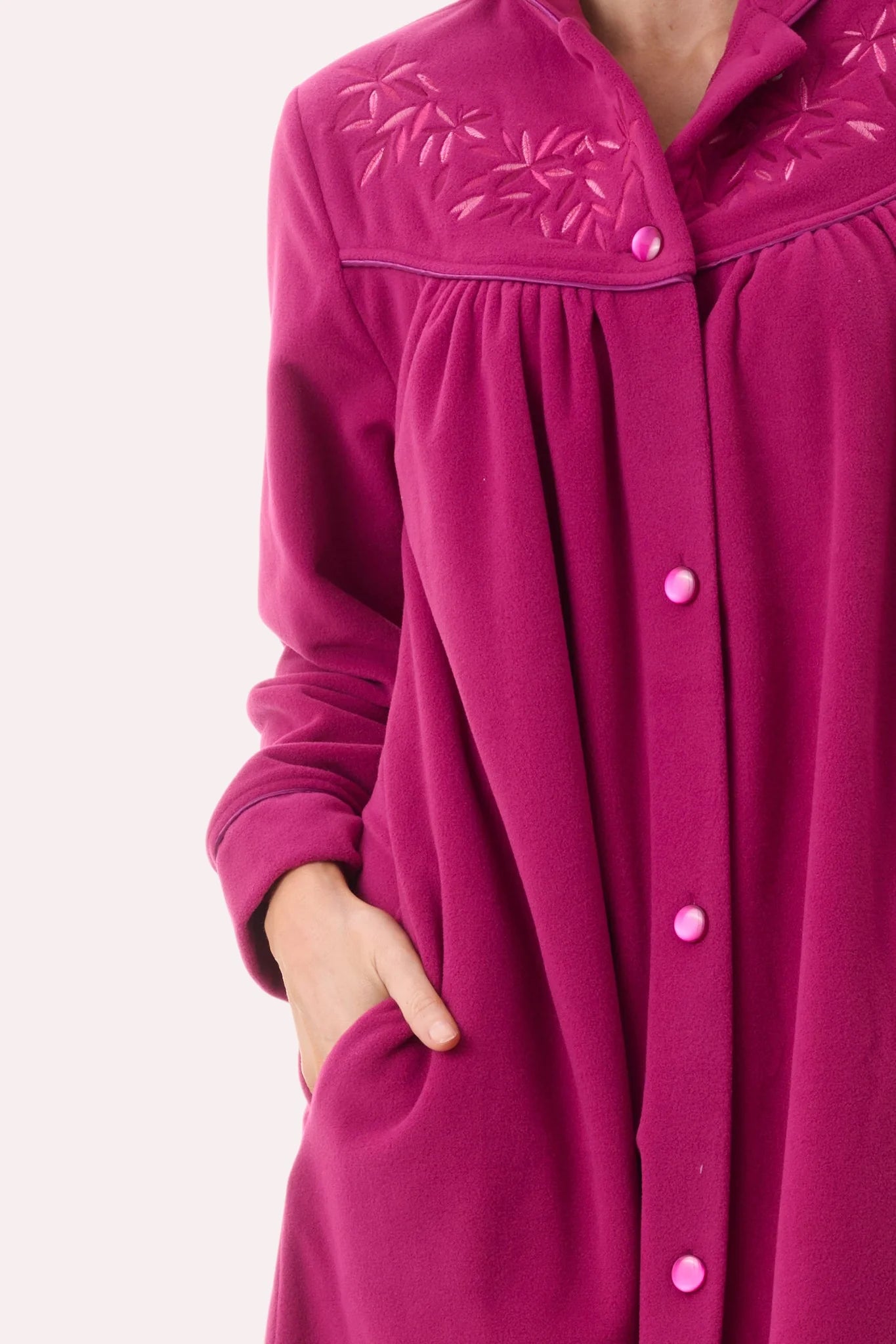 GIVONI GB Long Length Button Dressing Gown
