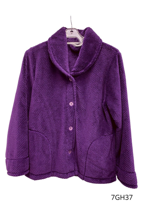 Yuu: Satin Trim Wrap Robe with Pockets