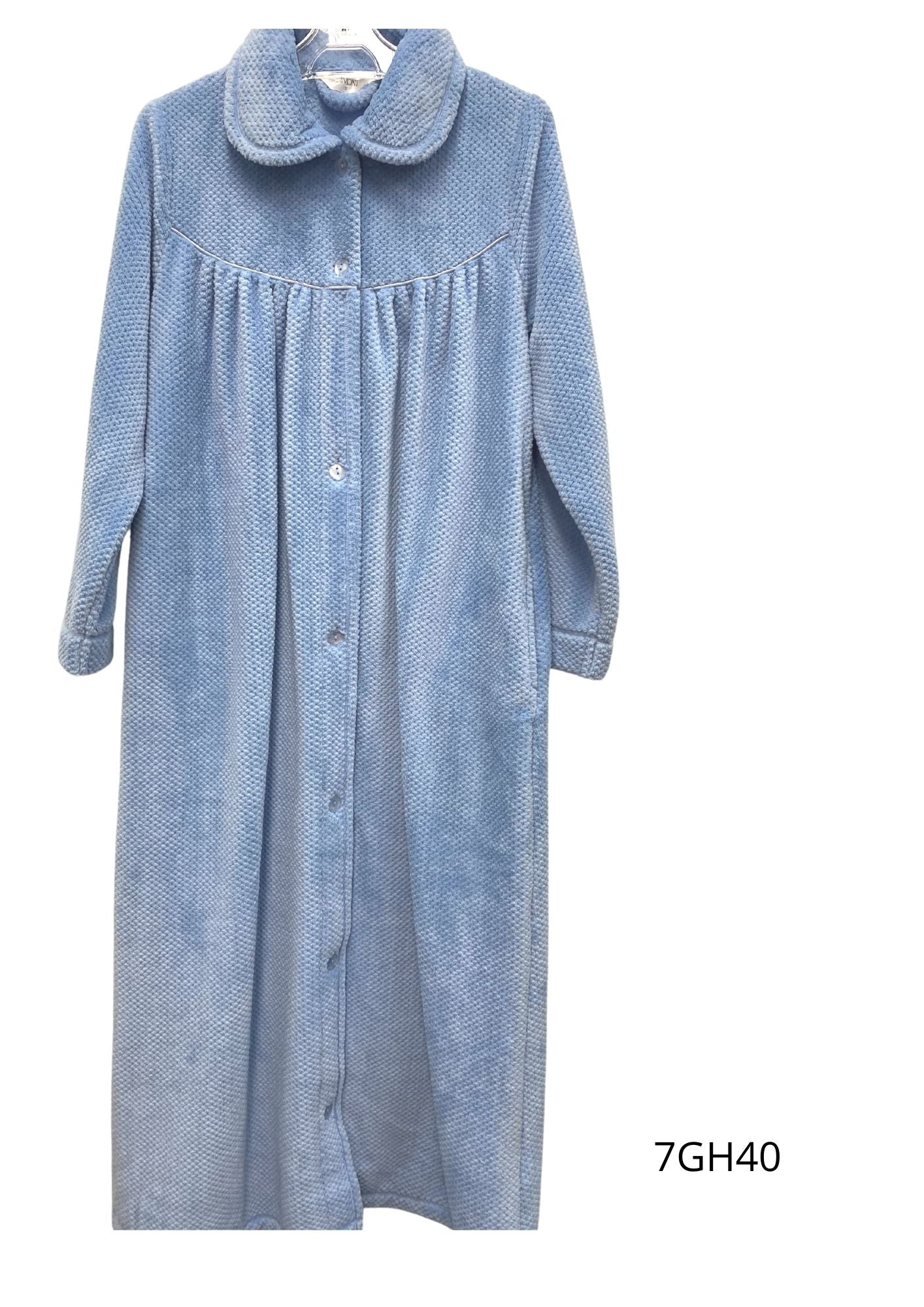 Givoni: Long Length Gown Button Front 'Dimple'