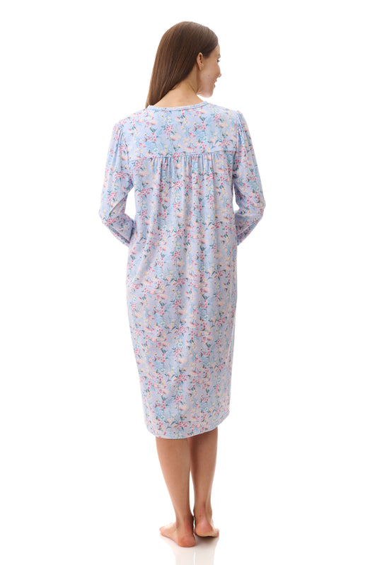GIVONI: FL Brooke Print Short Length Nightie