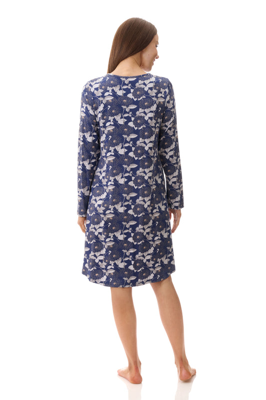 GIVONI: KV Coco Print Short Length Nightie