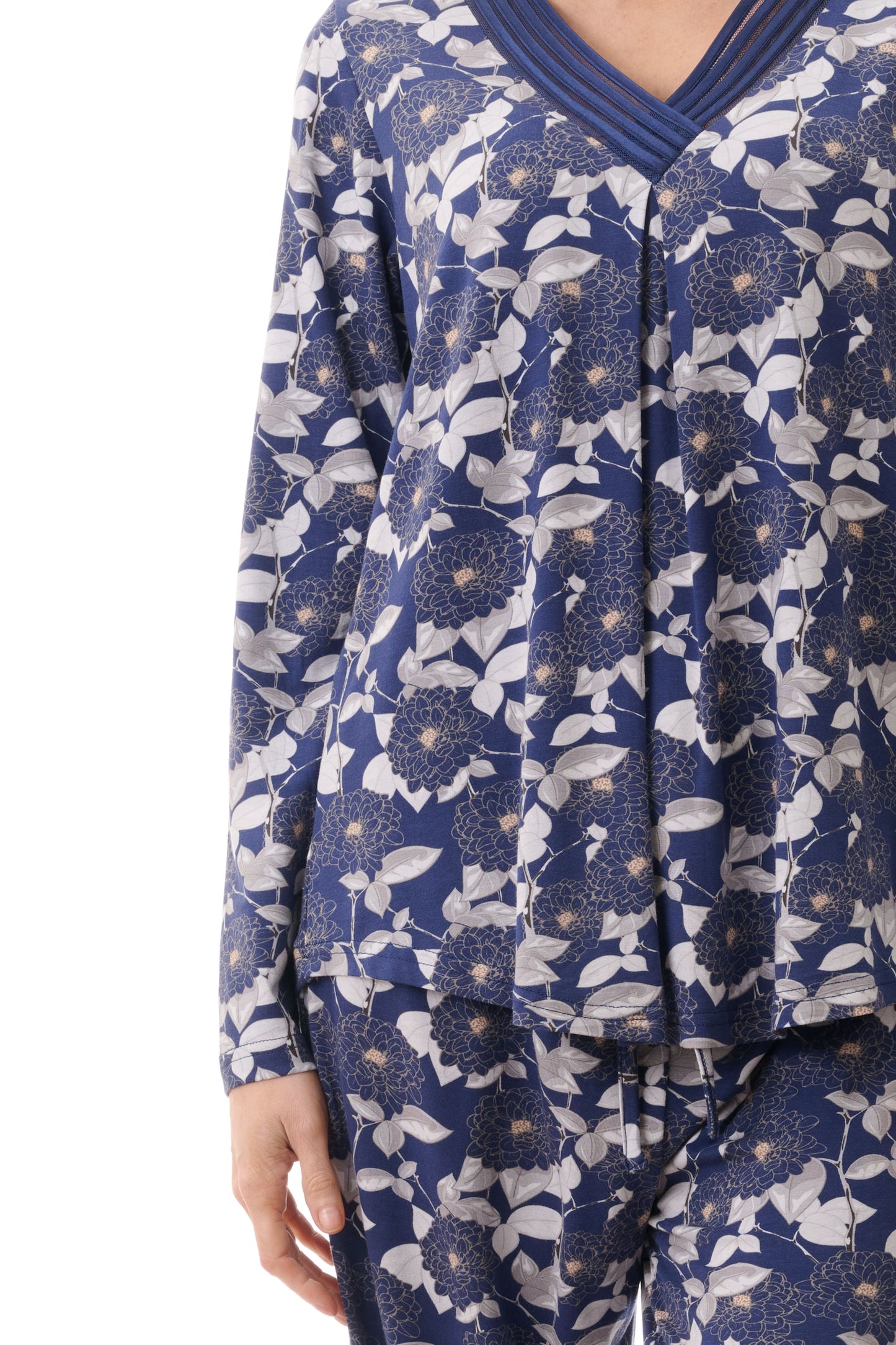 GIVONI: KV Coco Print Satin Detail Pyjama