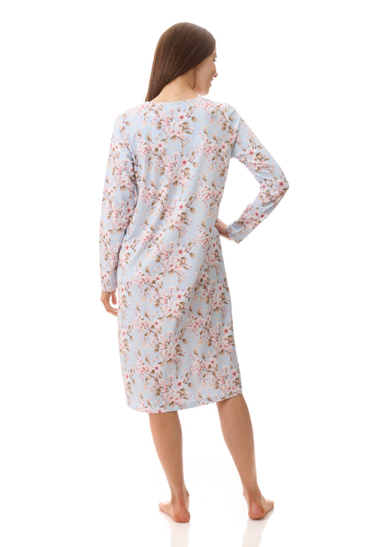 GIVONI: LB Demi Print Short Length Nightie