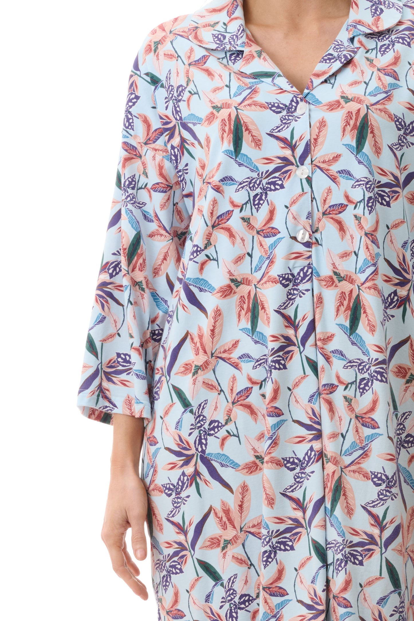 GIVONI: LB Rylie Print Short Length Sleepshirt