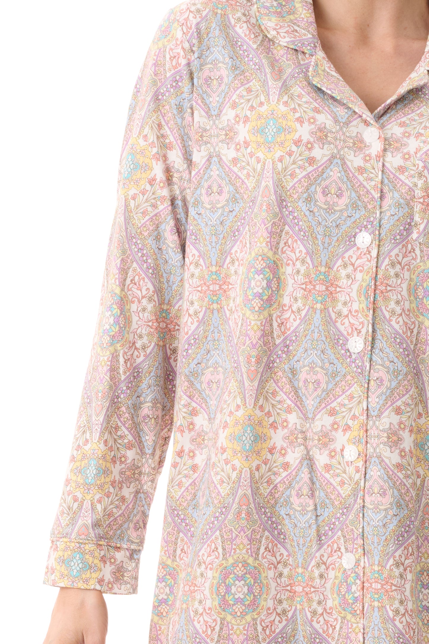 GIVONI: LP Raine Print Mid Length Sleepshirt