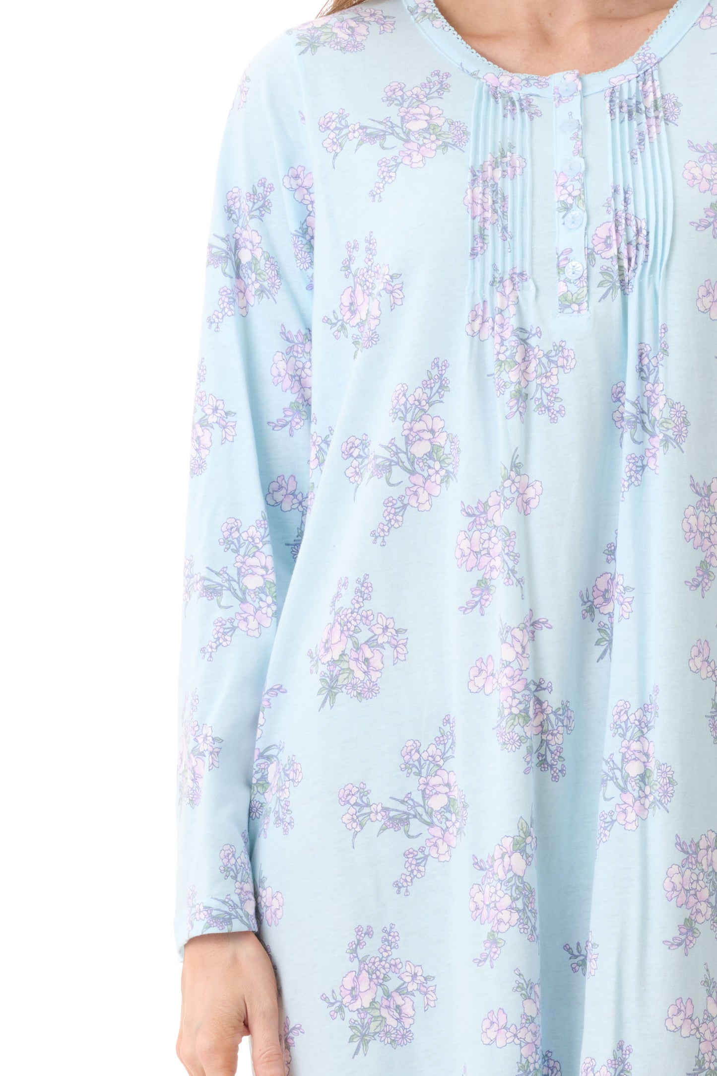 GIVONI: LP Leah Print Long Length Nightie