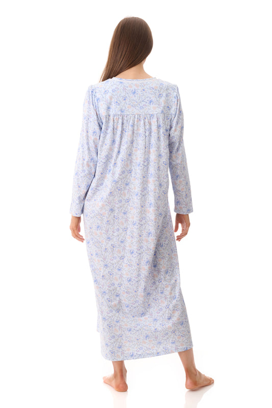 GIVONI: LP Poppy Print Long Length Nightie