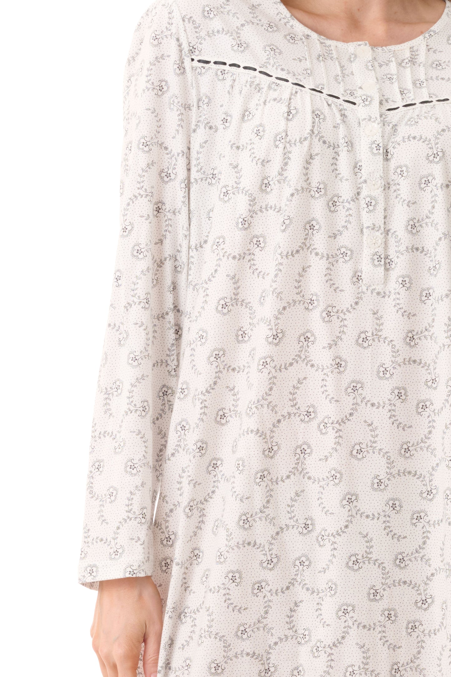 GIVONI: LP Nadia Print Mid Length Nightie #2