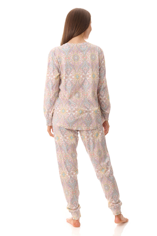 GIVONI: LP Raine Print Long Ski Pyjama
