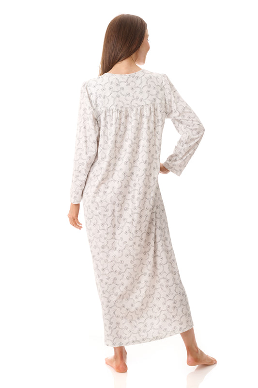 GIVONI: LP Nadia Print Long Length Nightie