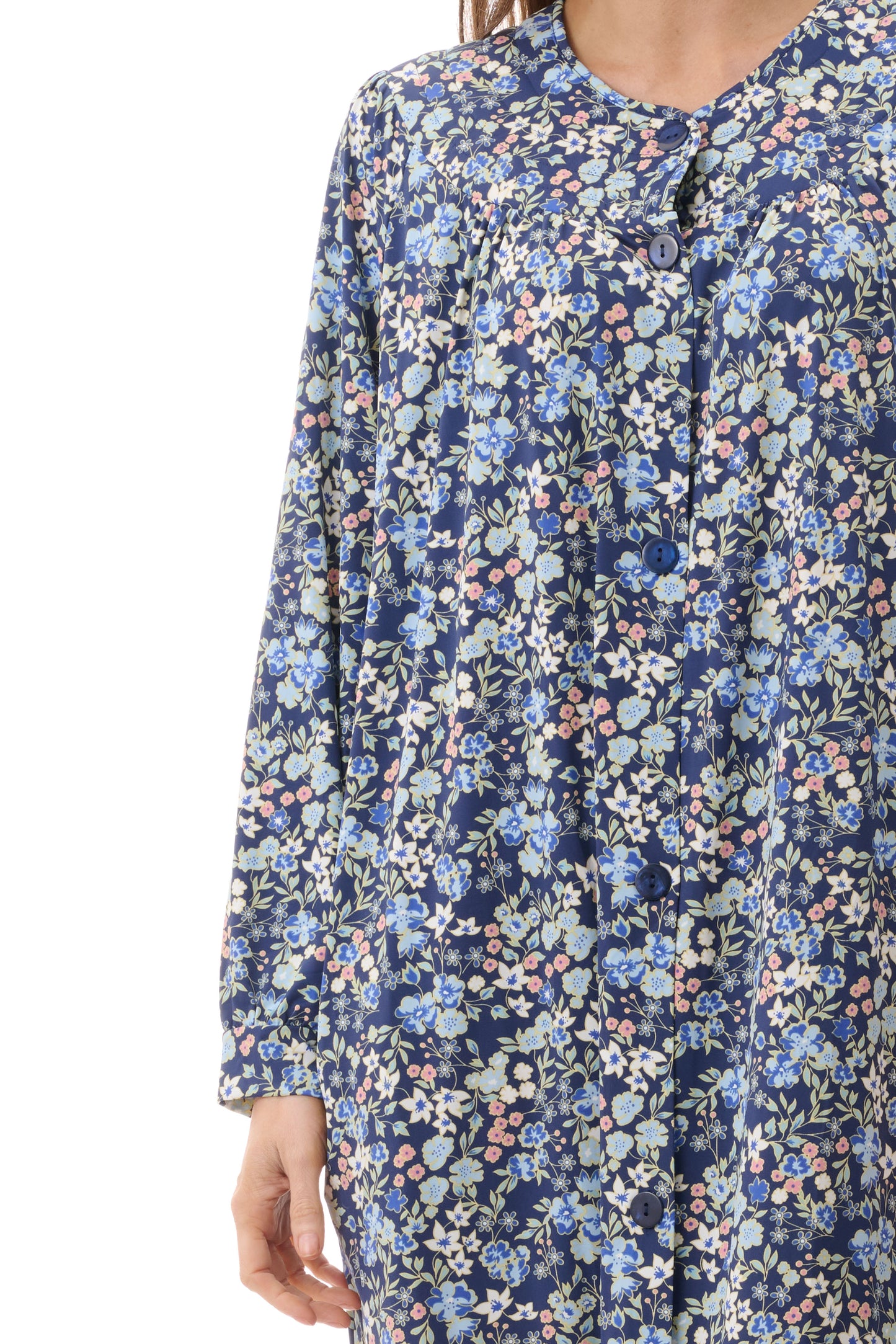 GIVONI: PP Ariel Print Mid Length Button Brunchcoat
