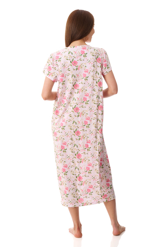 GIVONI - Ferrara Jersey Short Sleeve Mid Length Nightie