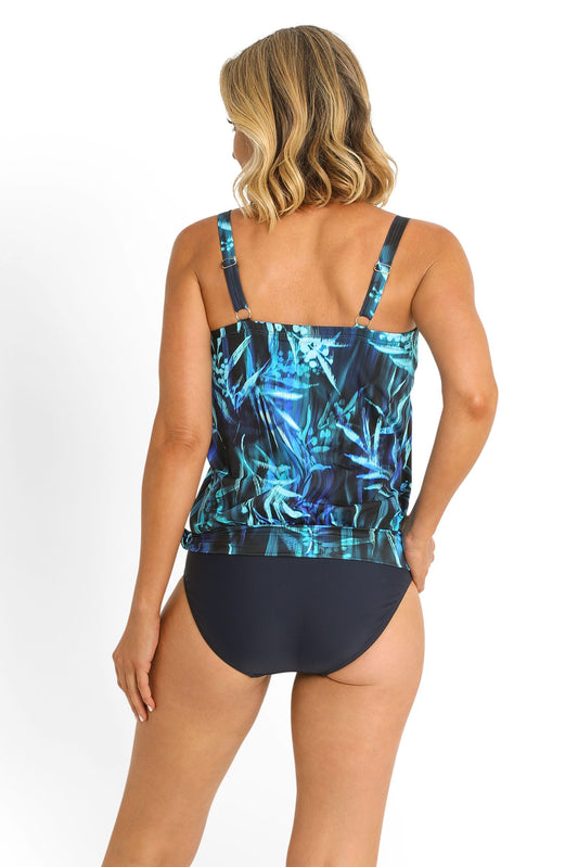 Jantzen: Rainforest Bandeau Blouson Singlet
