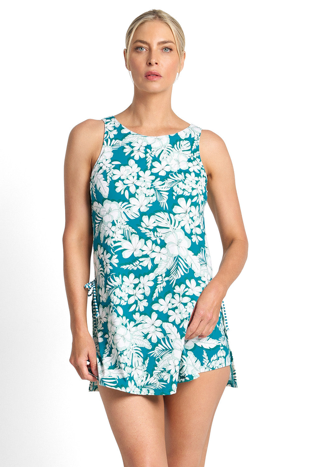 Jantzen: Anchor Tie Side Swim Dress