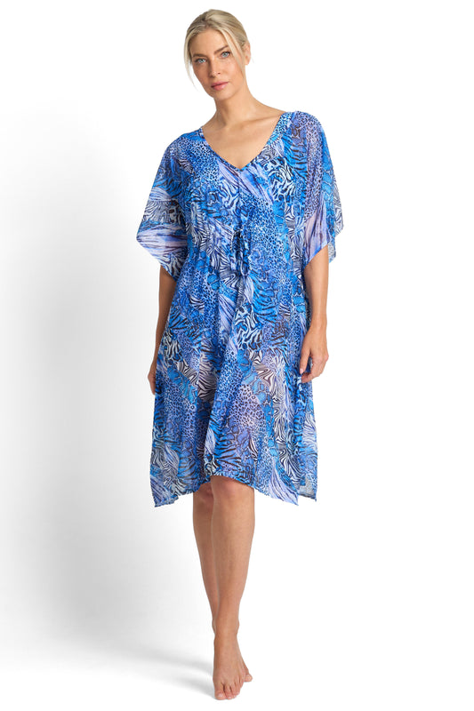 Jantzen: Tigeress Mesh Capri Kaftan