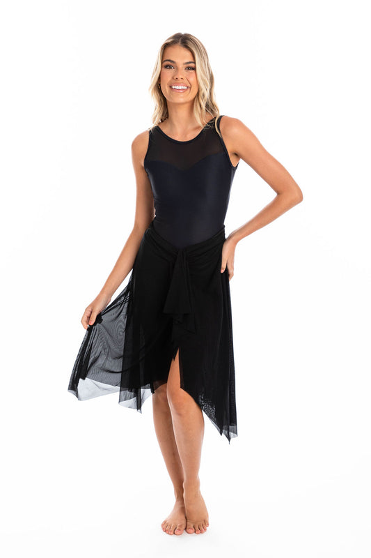 Togs: Mesh Frill Skirt Black