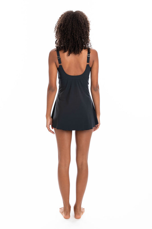 Togs: Black Swimdress Twist
