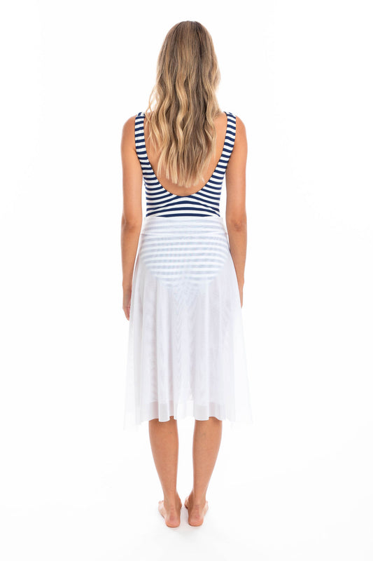 Togs: Mesh Frill Skirt White