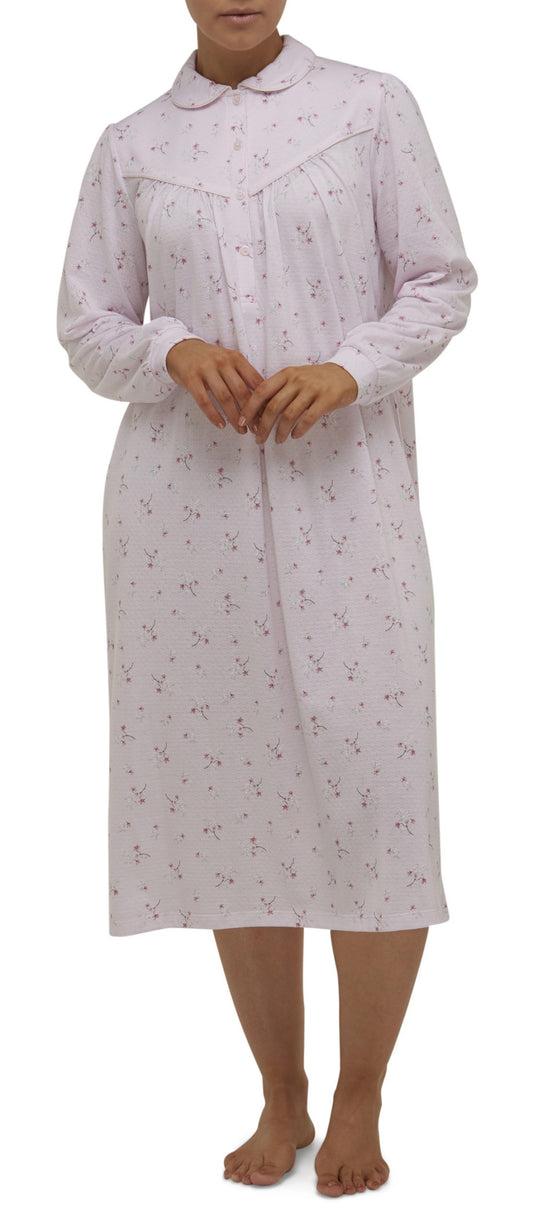 Schrank: Long Sleeve Mid Length Nightie 'Isabel'