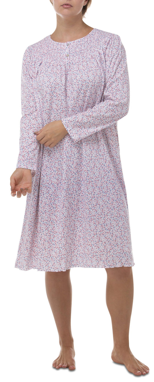 Schrank: Long Sleeve Short Length Nightie.