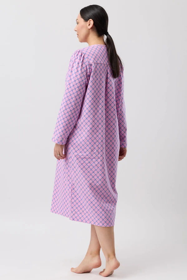 SCHRANK: Lattice Mid Length Nightie