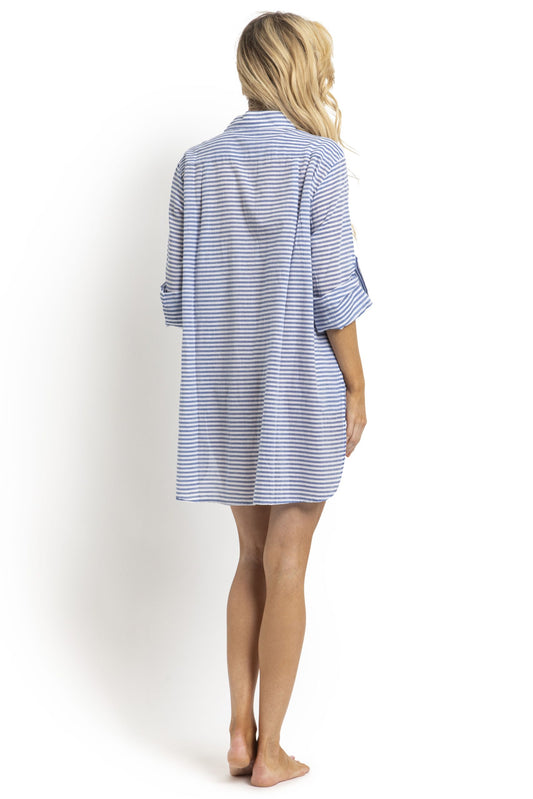 Sunseeker: Summer Stripe Button Through Shirt