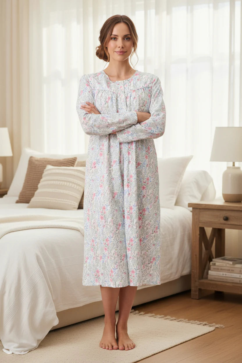 GIVONI LP Vicky Mid Length Nightie Cotton
