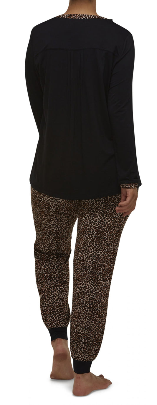 Yuu: Long Length Ski Pyjamas ' Leopard'