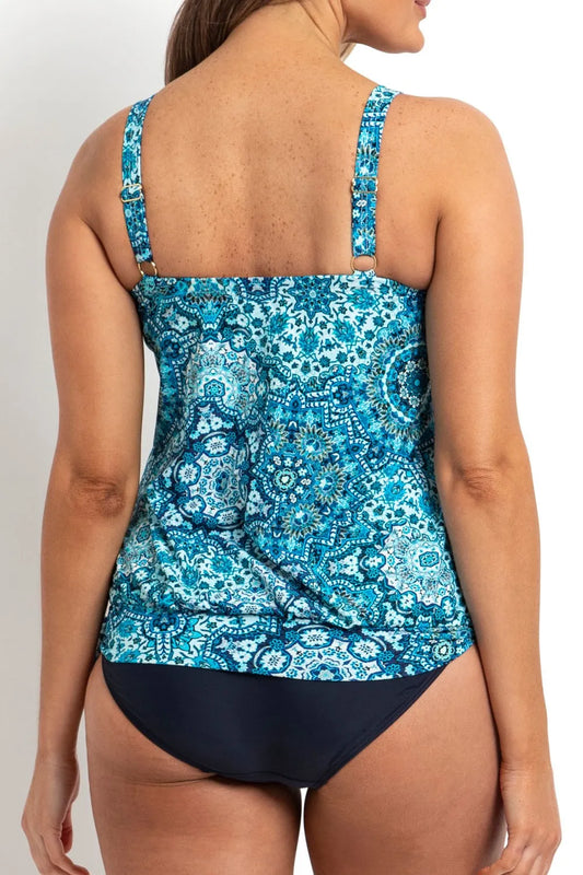 Jantzen: Chantille Bandeau Blouson Singlet Tankini