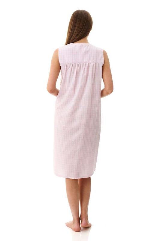 GIVONI Check Sleeveless Short Nightie