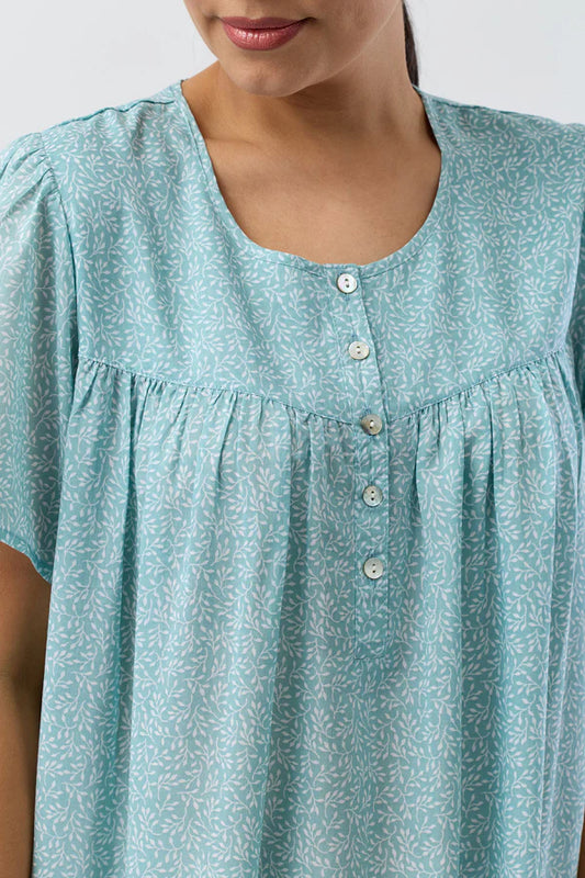 SCHRANK Foliage Short Sleeve Nightie